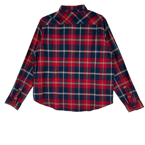 Berkley Jensen Men's Rio Red Blue Flannel Plaid Shirt Size XXL Long Sleeve NWT - Picture 2 of 12